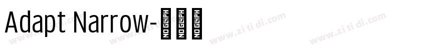Adapt Narrow字体转换